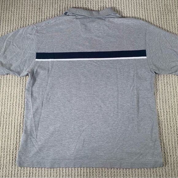 Nautica Golf Classic Fit Gray Striped Mens Short Sleeve Polo Shirt Size‎ XL - Picture 6 of 7